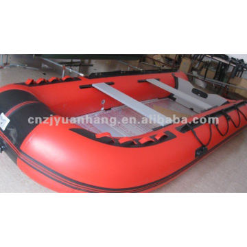 4,3 m con aluminio piso goma inflable bote/bote de salvamento / barco de pesca / barco de placer